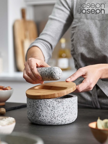 Joseph Joseph Grey Dash Pestle & Mortar With Bamboo Lid (756951) | €55