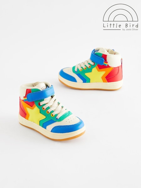 ألوان متعددة زاهية - Little Bird By Jools Oliver Rainbow Star Hi-top Trainers (757398) | ‏14 ر.ع.‏ - ‏16 ر.ع.‏