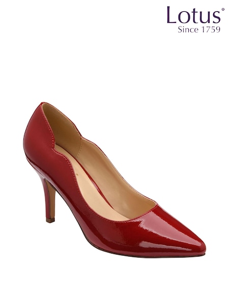 Lotus Red Stiletto Heel Patent Court Shoes (757577) | € 50