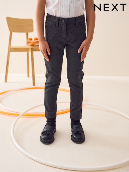 رمادي - Jersey Stretch Skinny School Trousers (3-18yrs) (758072) | ‏66 ر.س.‏ - ‏95 ر.س.‏