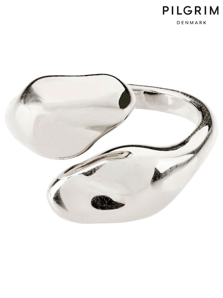 PILGRIM Silver Tone Chantal Recycled Adjustable Ring (758675) | €21.50