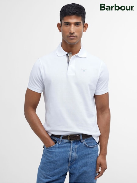 Barbour® White 100% Cotton Classic Polo Shirt (759143) | €95