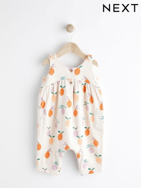 Cream/ White Pear Print Baby Romper (0mths-3yrs) (759160) | € 11 - € 12