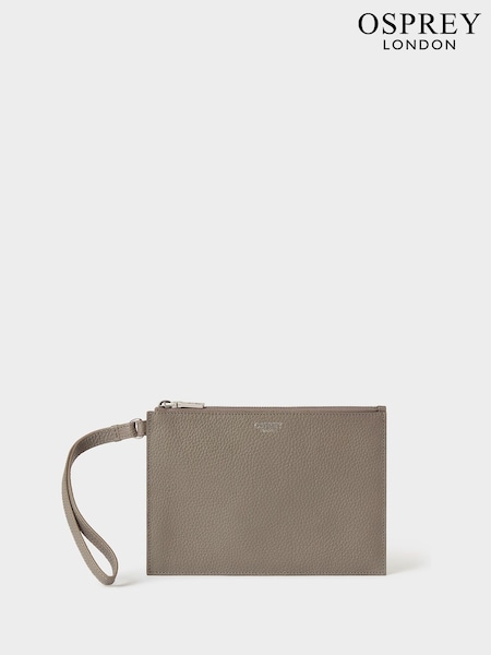رمادي - حقيبة جلدية كبيرة The Core من Osprey London