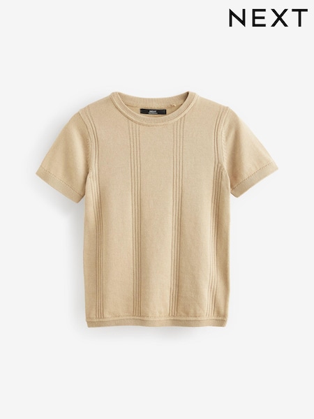 Rjava - Knitted Textured T-Shirt (3-16yrs) (760268) | € 10 - € 14