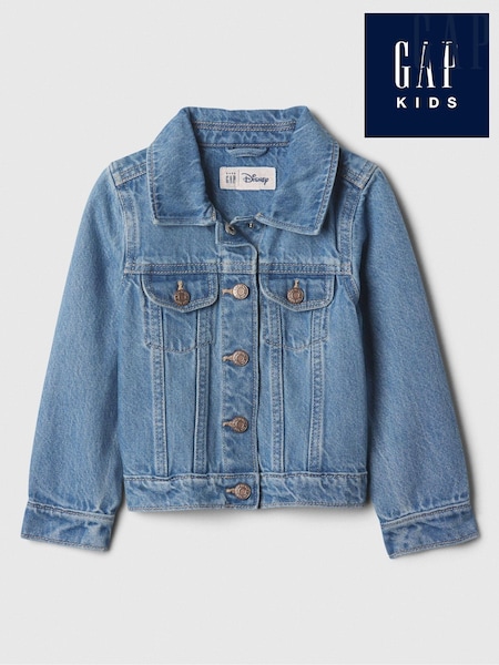 Gap Blue Disney Minnie Mouse Icon Denim Jacket with Washwell (6mths-5yrs) (761037) | €25