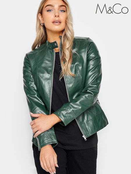 M&Co Green PU Jacket (761169) | €23