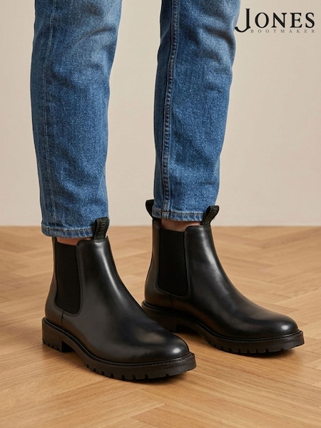Svart - Regular Jones Bootmaker Damone Leather Chelsea Boots