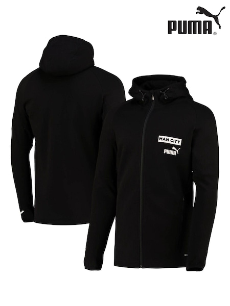 Puma Black Manchester City Casuals Hoodie Jacket (761570) | €50