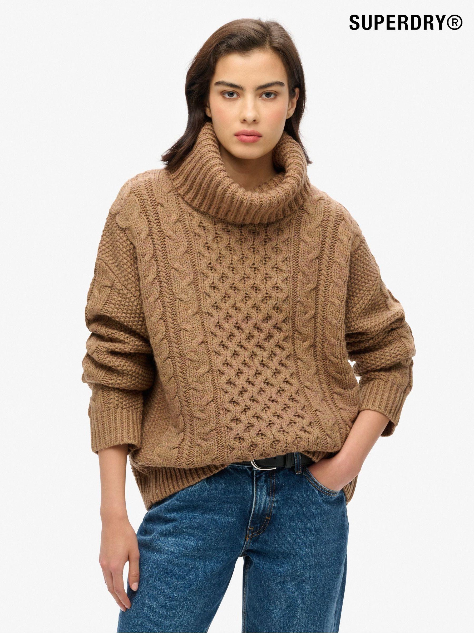 Women s Cable Roll Neck Jumpers Next Luxembourg