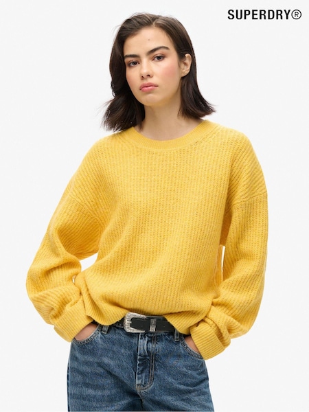 Superdry Apricot Orange Twist Brushed Crew Neck Jumper (761887) | €77
