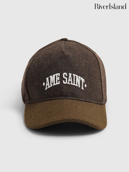 Green - Regular River Island Herringbone Cap