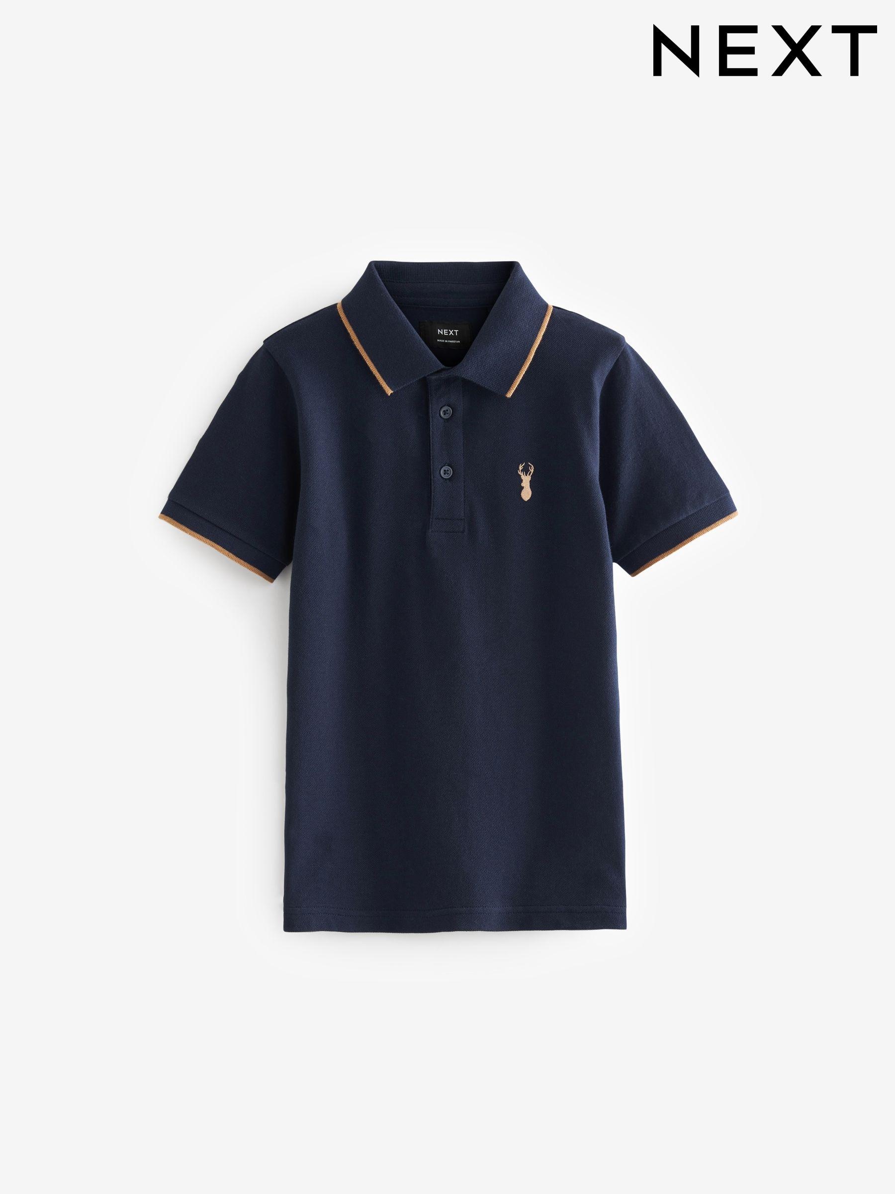 Boys navy polo shirt discount