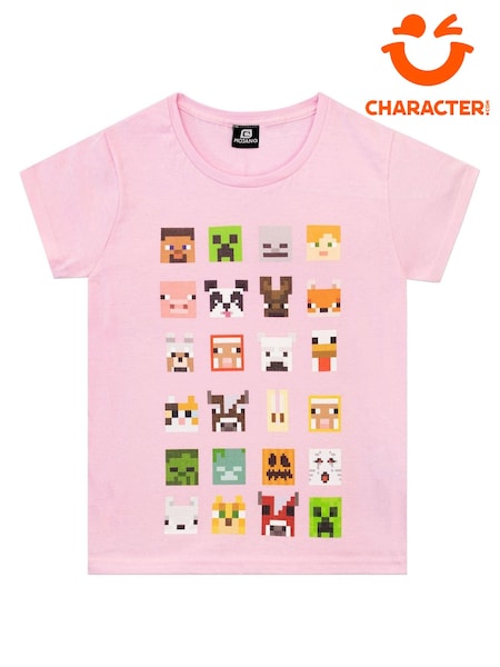 Character Pink Minecraft 100% Cotton T-Shirt (762549) | €20