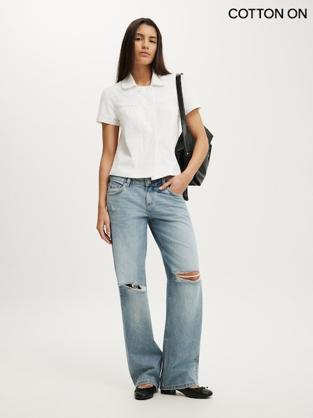 White - Cotton On Pippa Babydoll Shirt
