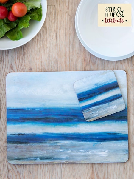 Set of 6 Blue Abstract Placemats (762914) | €34
