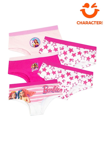 Character Pink Kids Barbie Multipack 100% Cotton Briefs 5 Packs (763111) | €19