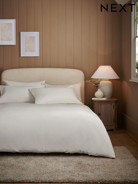 White Brushed Supersoft 100% Cotton Duvet Cover And Pillowcase Set (763446) | €33 - €72