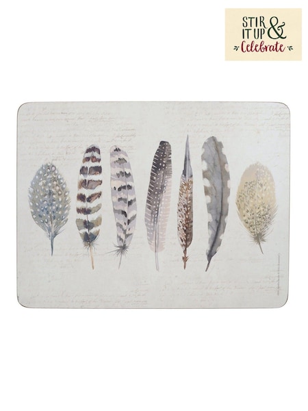 Set of 6 Natural Feather Placemats (763519) | 1,562 UAH
