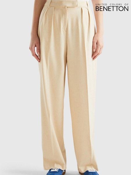 Benetton Wide Leg Smart Trousers (763808) | €58