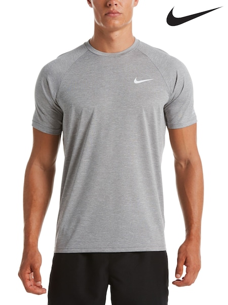Сұр - Regular Nike Short Sleeve Hydroguard Rash T-shirt