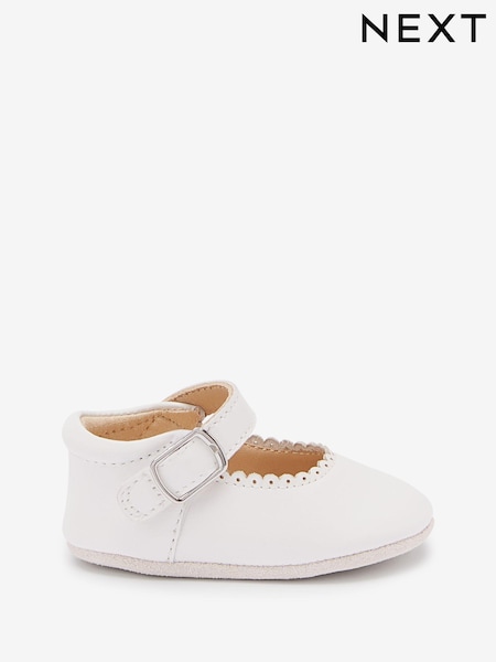 Weiß Leder - Occasion Mary Jane Baby Shoes (0-18mths) (765772) | 14 €