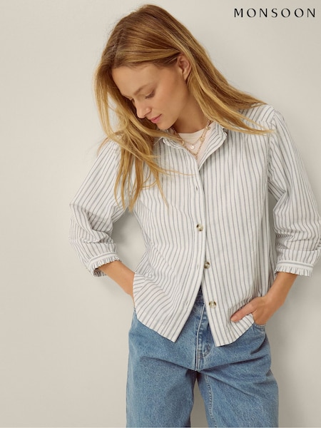 White - Monsoon Gilly Stripe Shirt