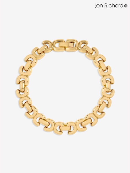 Goldfarben - Jon Richard Kiss Link Bracelet
