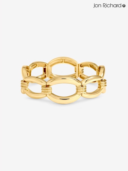 Gold Tone - Jon Richard Chain Stretch Bracelet