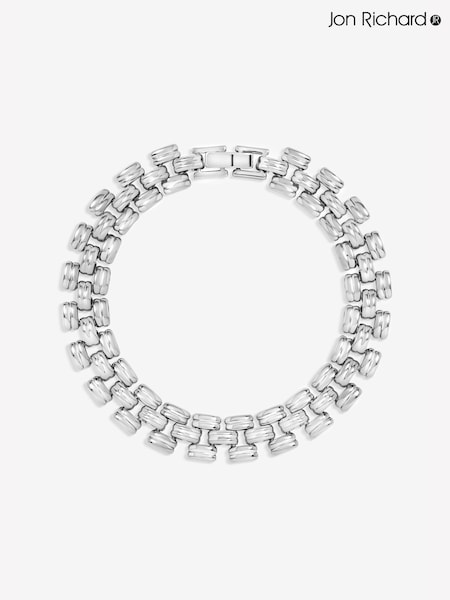 Silver Tone - Jon Richard Gate Chain Bracelet