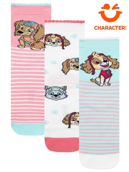 Pink - Character Paw Patrol Liberty Everest And Skye Socks 3 Pack
