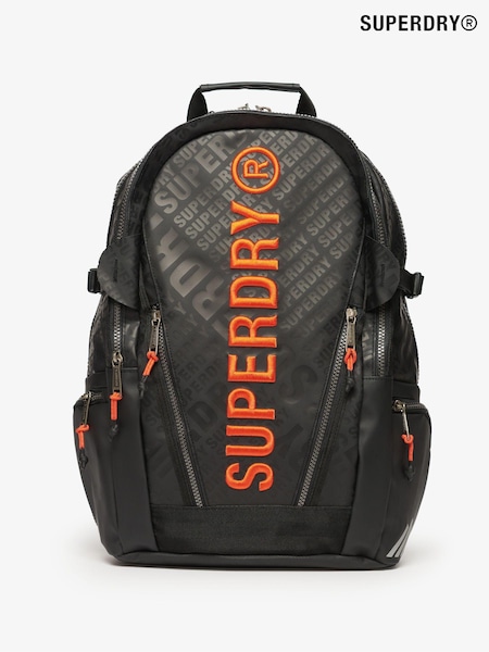 Superdry Black AOP 100% Cotton Tarp Rucksack (768098) | €83