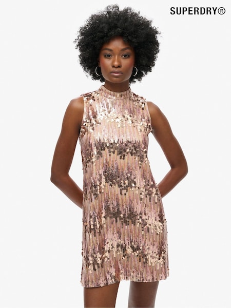 Superdry A-Line SL Sequin Mini Dress (768390) | €61