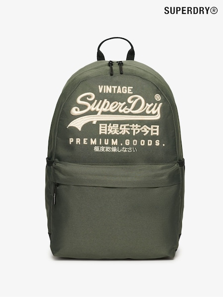 Verde caqui laurel - Superdry Heritage Montana 100% Cotton Bag (768398) | 65 €