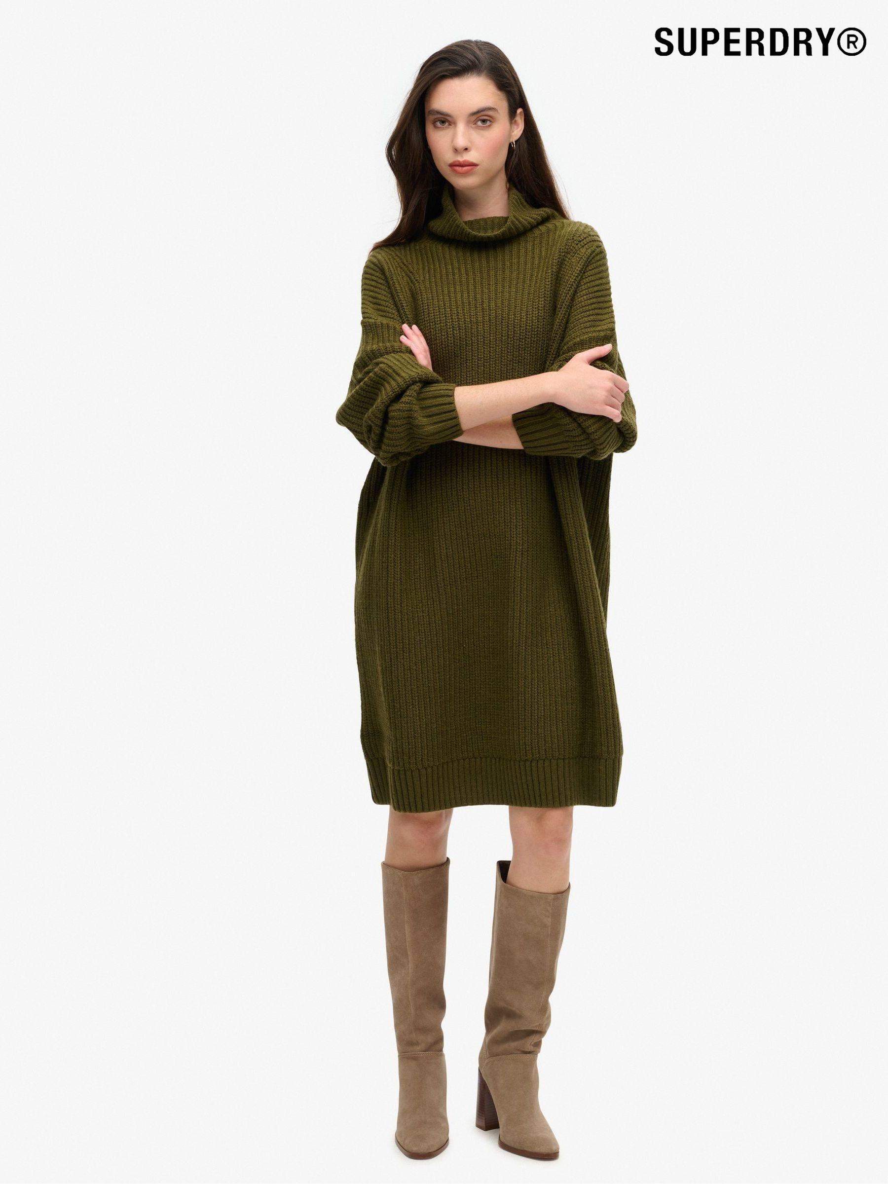 Women s Superdry Knee Length Jumper Dress Dresses Next Oman