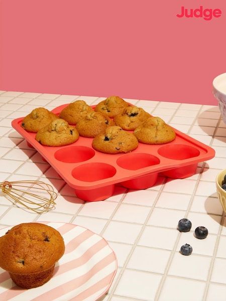 Judge Silicone 12 Cup Muffin Tin Tray