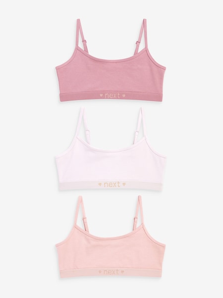 Svetlo roza - Sparkle Strappy Crop Top 3 Pack (5-16yrs) (768852) | € 9 - € 12