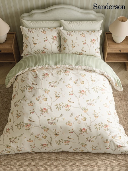 Sanderson Fruit Avairy Floral Duvet Cover And Pillowcase Set
