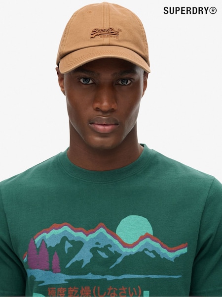 Vaalea hiekka - Superdry Vintage Embroidery 100% Cotton Cap (769263) | €32
