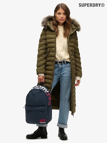 Superdry Rich Navy Logo Windyatcher Montana 100% Cotton Bag (769311) | €58