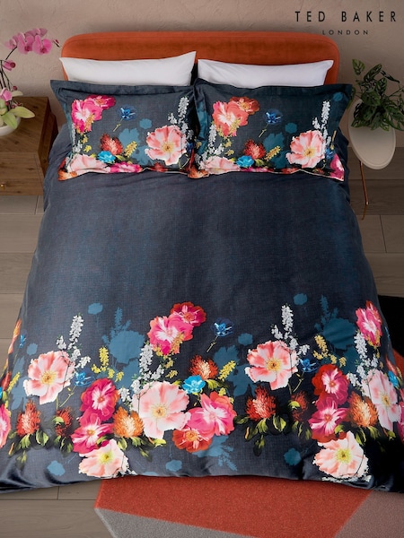Ted Baker Berry Sundae Floral 180 Thread Count Cotton Percale Duvet Cover And Pillowcase Set