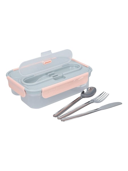BUILT Pink Mindful Bento Box With Utensils (769761) | €24.50