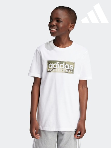 adidas Kids Sportswear 100% Cotton Camo Linear Graphic T-Shirt (769922) | ‏26 د.إ.‏
