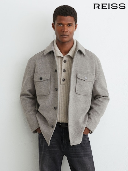 Soft Grey - Regular Reiss Liam Shirt