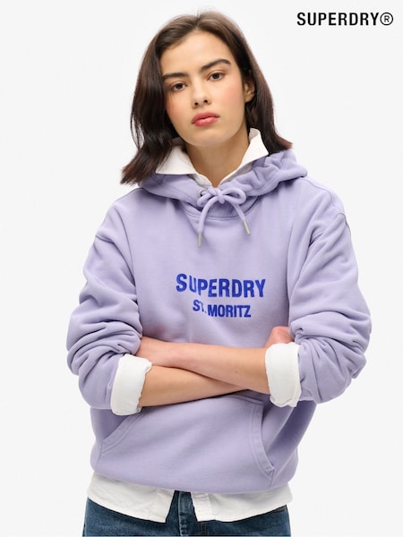 צבע סגול עמום - Superdry קפוצ'ון רפוי Sport Luxe (771503) | ‏302‏₪