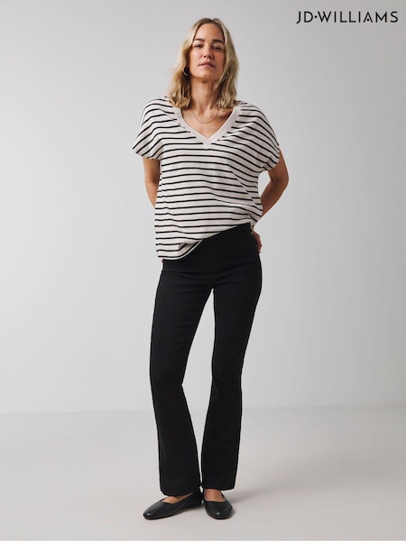 JD Williams Black High Waist Supersoft Bootcut Jeans (772090) | €42