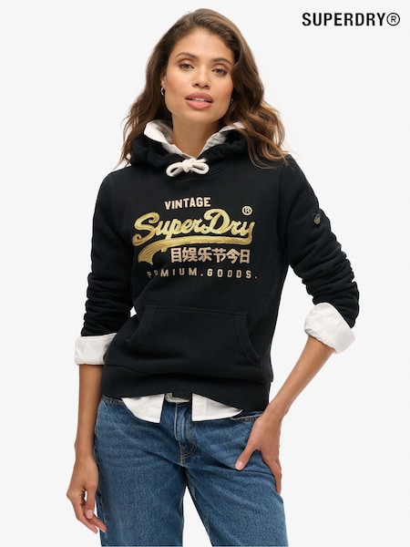 Superdry Jet Black Embellished vl Graphic Hoodie (772168) | €77