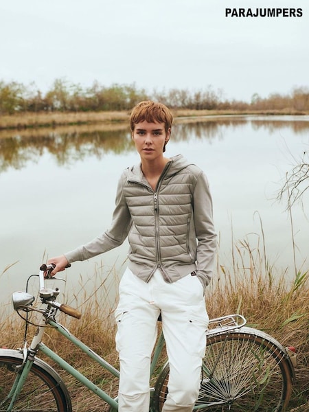 Parajumpers Beige Caelie Nylon Fleece Beige Jacket (772961) | ₪1,760