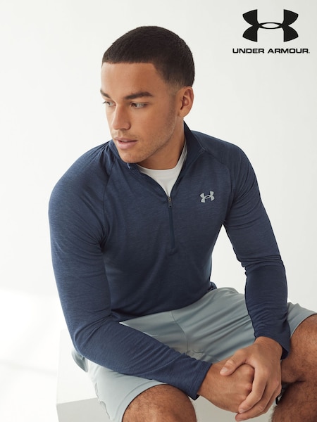 Under Armour Navy Blue Tech Quarter Zip Fleece (773120) | €58