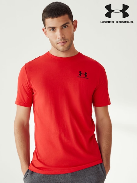 Rojo - Under Armour Sportstyle Left Chest Logo T-Shirt (773428) | 35 €
